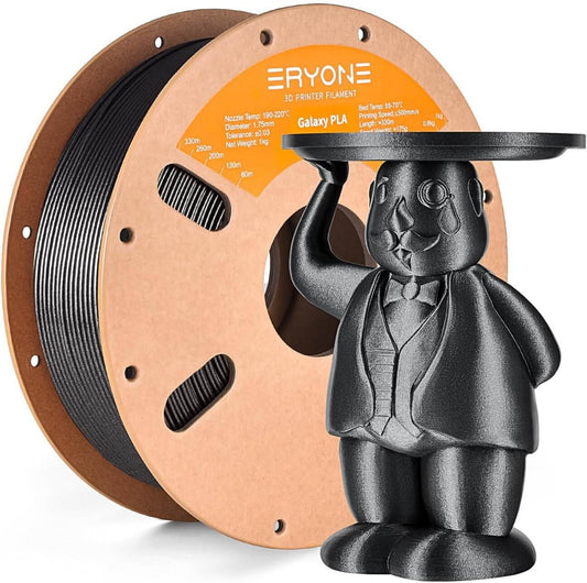 Galaxy PLA Glitter filament 1.75mm 1kg svart rulle 3D-skrivare